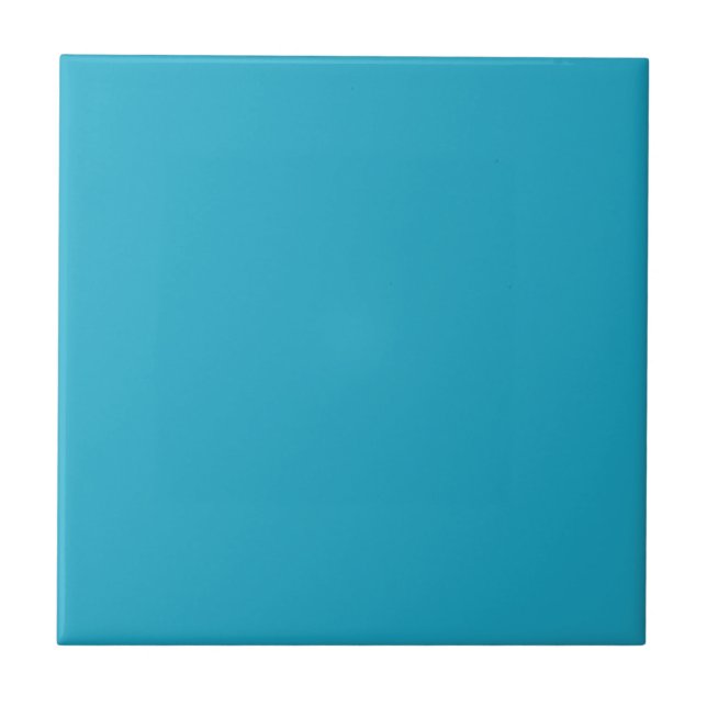 Pacific Blue Solid Colour Tile (Front)