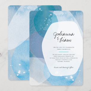 Pacific Blue Wedding Invitation