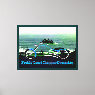 Pacific Coast Chopper Dreaming 1986 The MUSEUM Zaz Canvas Print