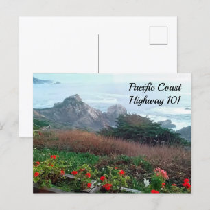 Pacific Coast Highway 101 California Postcard