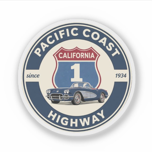 pacific coast highway CLASSICCAR california route  (Front)