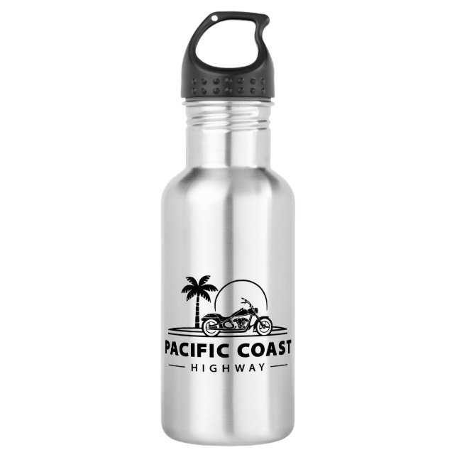 Pacific Coast Highway Motorcycle 532 Ml Water Bottle (Front)