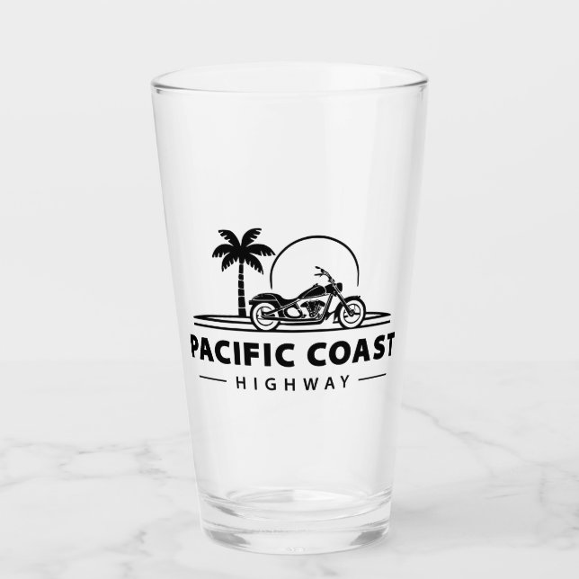 Pacific Coast Highway Motorcycle Glass (Front)