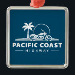 Pacific Coast Highway Motorcycle Metal Tree Decoration<br><div class="desc">Pacific Coast Highway,  also know as California Route 1 or the PCH is one of the most astoundingly scenic roads in the world,  meant to be traversed slowly,  while gasping at the mountains,  towering trees,  expansive beaches and endless sky.</div>