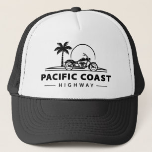 Pacific Coast Highway Motorcycle Trucker Hat