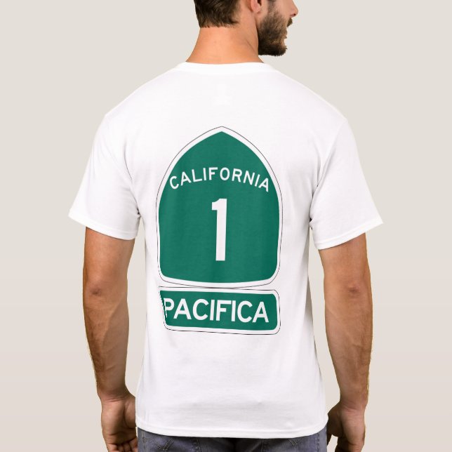 Pacific Coast Highway PCH - Pacifica T-Shirt (Back)