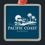 Pacific Coast Highway Recreational Vehicle Metal Tree Decoration<br><div class="desc">Pacific Coast Highway,  also know as California Route 1 or the PCH is one of the most astoundingly scenic roads in the world,  meant to be traversed slowly,  while gasping at the mountains,  towering trees,  expansive beaches and endless sky.</div>