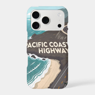 Pacific Coast Highway Retro Travel Art