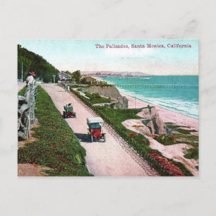 Pacific Coast Highway, Santa Monica, CA Vintage Postcard