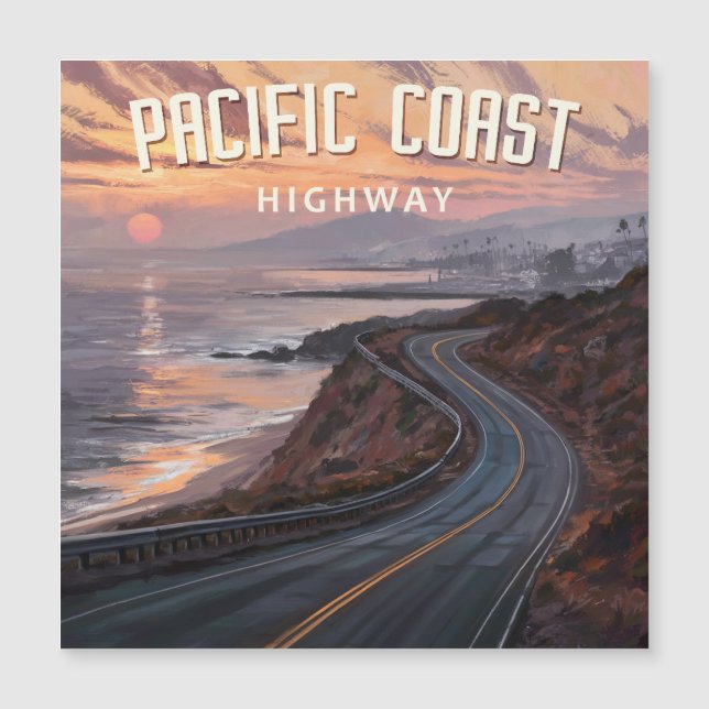 Pacific Coast Highway Sunset (Front)