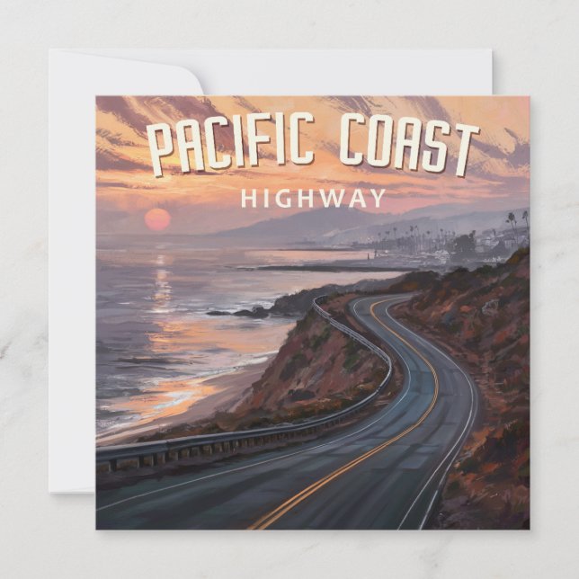 Pacific Coast Highway Sunset (Front)