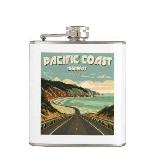 Pacific Coast Highway Vista Hip Flask