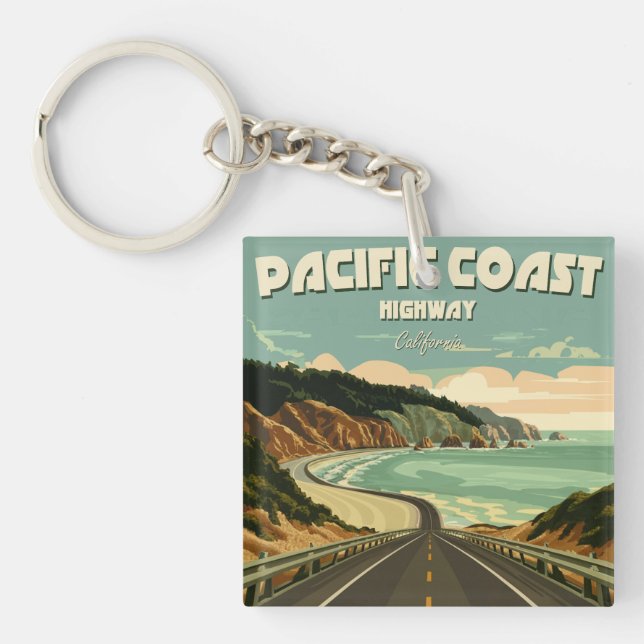 Pacific Coast Highway Vista Key Ring (Front)