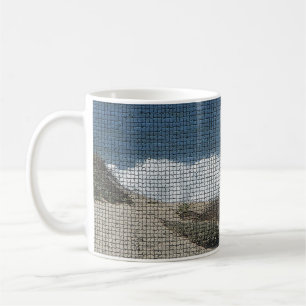Pacific Coast Landscape Photo Beach Waves Mosaic Coffee Mug