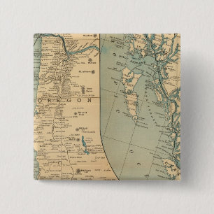 Pacific Coast Steamship Company 15 Cm Square Badge
