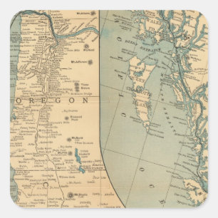 Pacific Coast Steamship Company Square Sticker