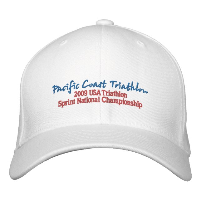 Pacific Coast Triathlon Embroidered Hat (Front)