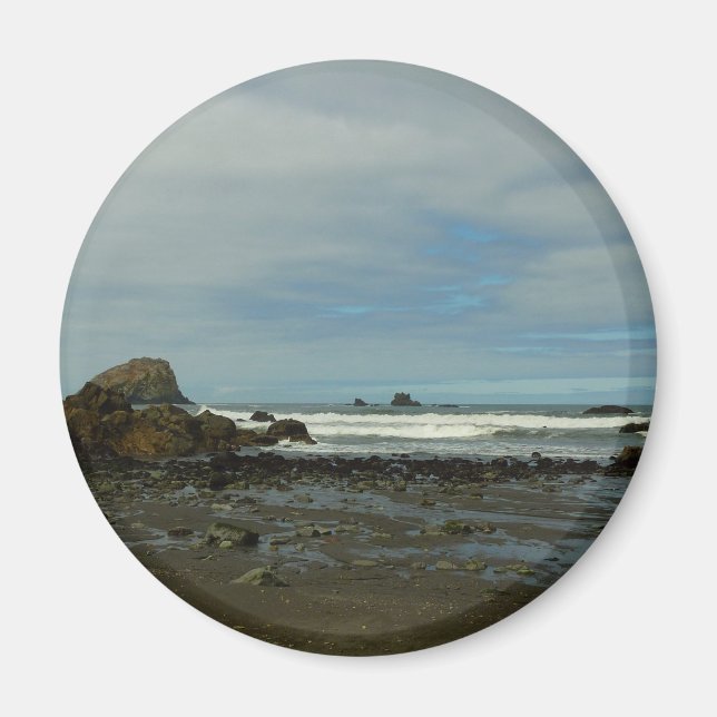 Pacific Coastline at Redwood National Park Magnet (Front)