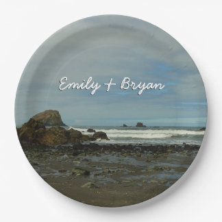 Pacific Coastline at Redwood National Park Paper Plate