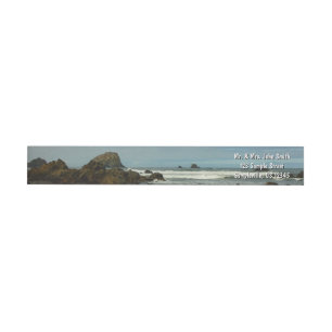 Pacific Coastline at Redwood National Park Wrap Around Label
