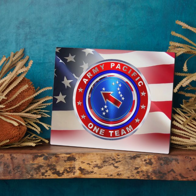 Pacific Command Army Veteran Plaque (Side)