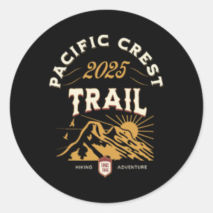Pacific Crest Trail 2025 Pct Hike Classic Round Sticker