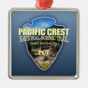 Pacific Crest Trail (arrowhead) Metal Tree Decoration