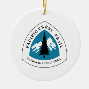 Pacific Crest Trail Ceramic Tree Decoration