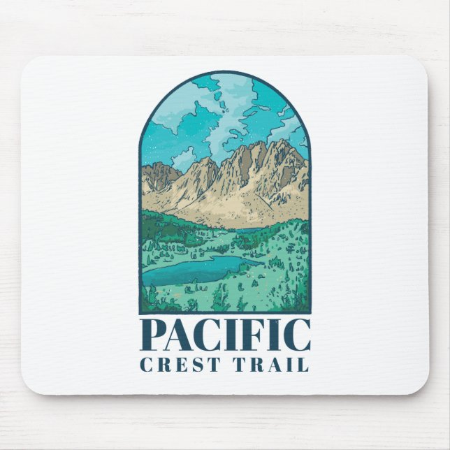 Pacific Crest Trail Design Mouse Mat (Front)