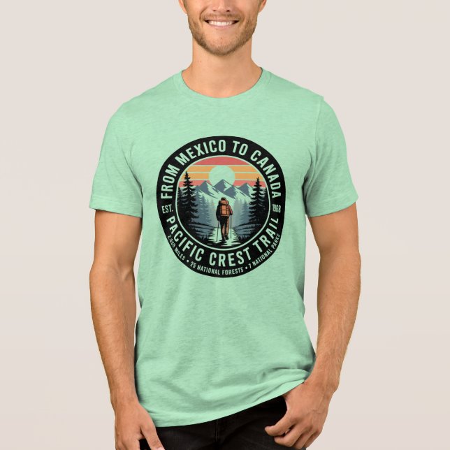 Pacific Crest Trail Hiking Badge Shirt  (Front)