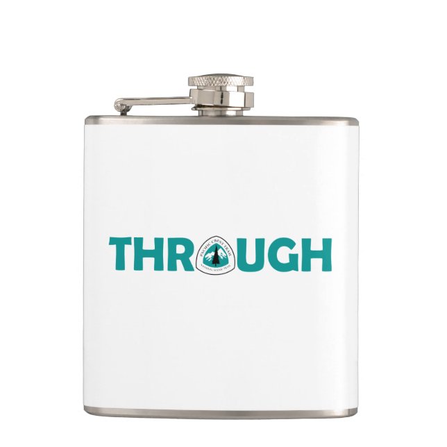 Pacific Crest Trail Through Hike Hip Flask (Front)