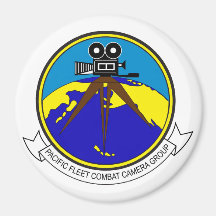 Pacific Fleet Combat Camera Group  Round Magnet