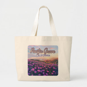 Pacific Grove California Monterey Magic Purple Large Tote Bag