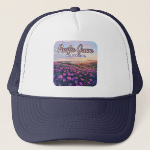 Pacific Grove California Monterey Magic Purple Trucker Hat