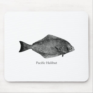 Pacific Halibut Logo Mouse Mat