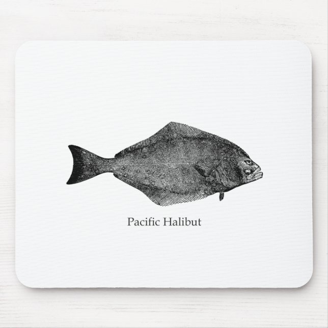 Pacific Halibut Logo Mouse Mat (Front)