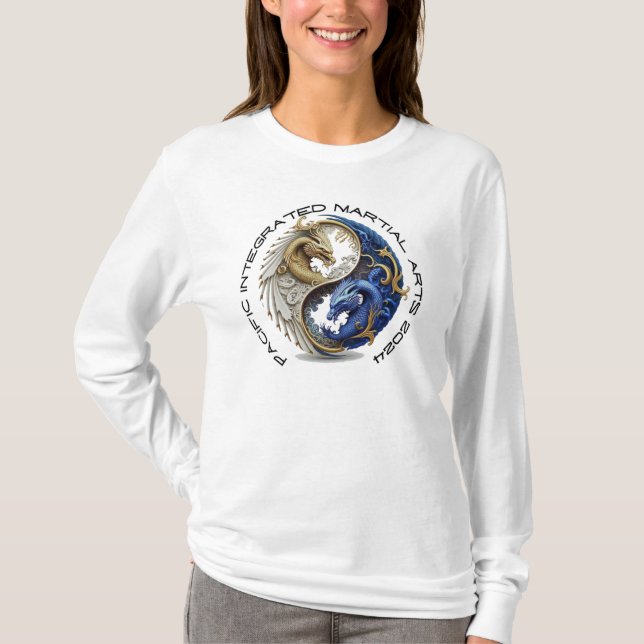 Pacific Integrated Martial Arts 2024 t-shirt long  (Front)