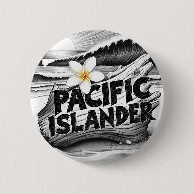 Pacific Islander Pride   6 Cm Round Badge (Front)