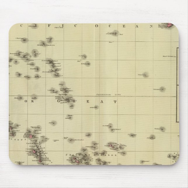 Pacific islands mouse mat (Front)