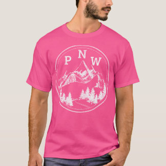 Pacific North West Mountains Oregon Washington Hik T-Shirt