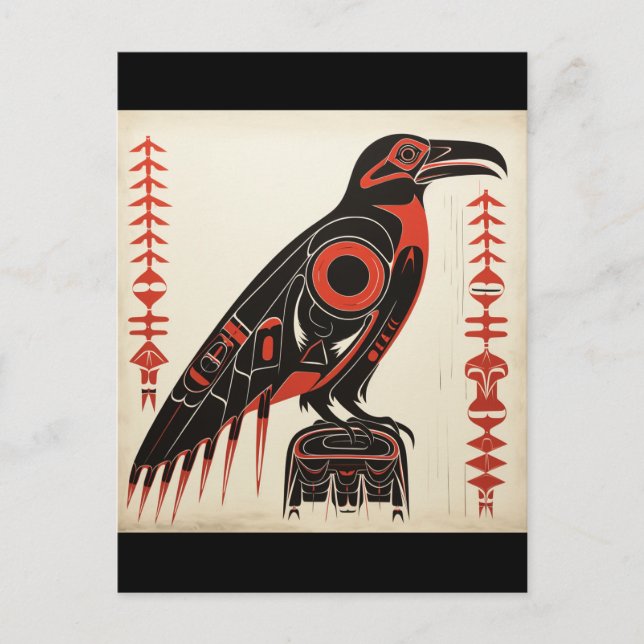 Pacific Northwest art style   Postcard (Front)