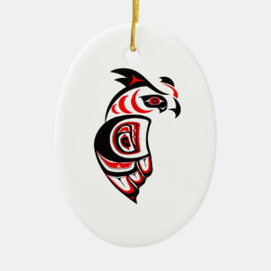 PACIFIC NORTHWEST GUIDE CERAMIC TREE DECORATION