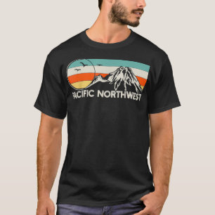 Pacific Northwest Mountain Retro  T-Shirt