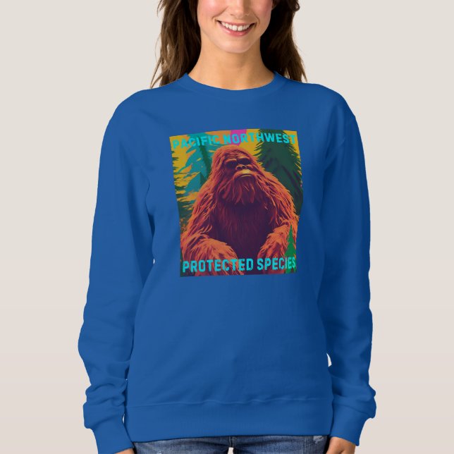 Pacific Northwest Protected Species Big Foot  Sweatshirt (Front)