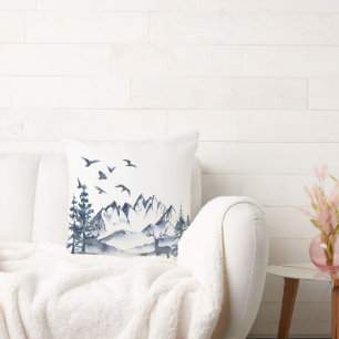 Pacific Northwest Rocky Mountains and Deer Cushion