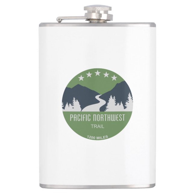Pacific Northwest Trail Hip Flask (Front)
