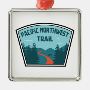 Pacific Northwest Trail Metal Tree Decoration