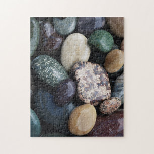Pacific Northwest USA, Colorful river rocks Jigsaw Puzzle
