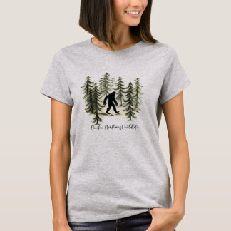 Pacific Northwest Wildlife Big Foot Sasquatch T-Shirt
