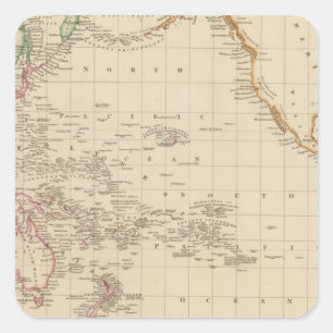 Pacific Ocean 2 Square Sticker